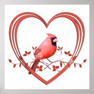Affiches Cardinal au coeur