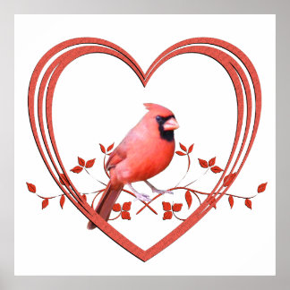 Affiches Cardinal au coeur