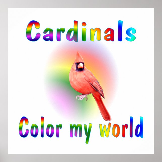 Affiches Cardinal Couleur Mon Monde (Devant)