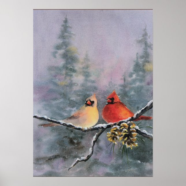 Affiches CARDINALS par SHARON SHARPE (Devant)