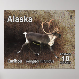 Affiches Caribou (rennes) - Postage de l'Alaska