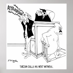 Affiches Caricature du tribunal 5490