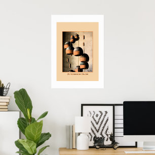 Affiches Carillon en argile en spirale nature morte
