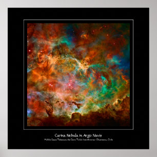 Affiches Carina Nebula dans la constellation Argo Navis