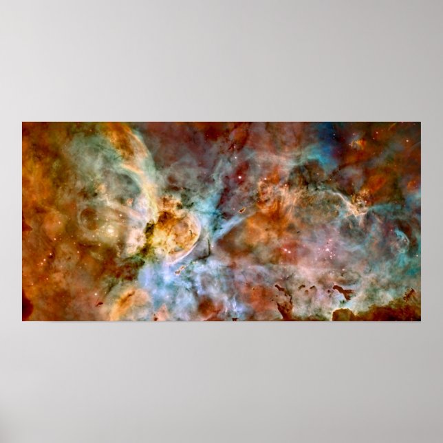 Affiches Carina Nebula NASA Hubble Telescope Photo spatiale (Devant)