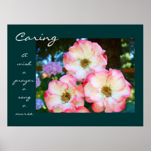 Affiches Caring Rose Healing Touch Cadeaux Une infirmière U