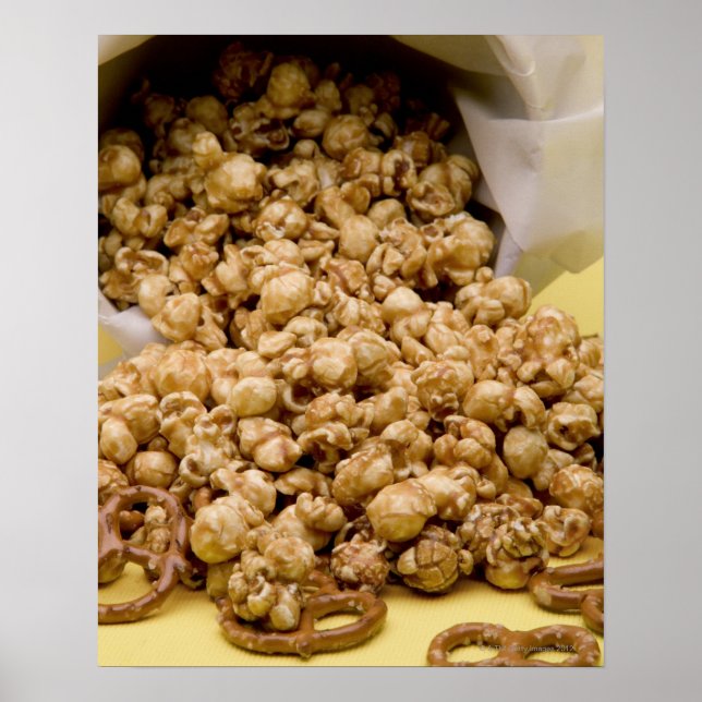 Affiches Carmel Corn et bretzels (Devant)