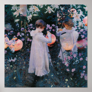 Affiches Carnation, Lily, Lily, Rose de John Singer Sargent