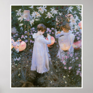 Affiches Carnation, Lily, Lily, Rose, John Singer Sargent