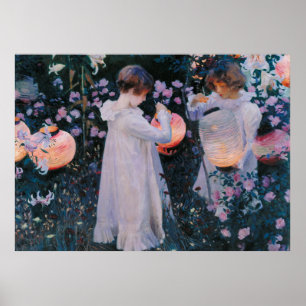 Affiches Carnation Lily Lily Rose John Singer Sargent Art