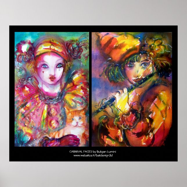 Affiches CARNIVAL FACE À la mascarade vénitienne, Flutist P (Devant)