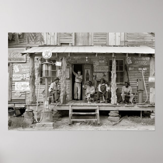Affiches Carolina Country Store, 1939. Photo vintage (Devant)