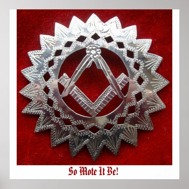 Affiches Carré Et Compass En Argent, Alors Faites-En Part ! (Devant)