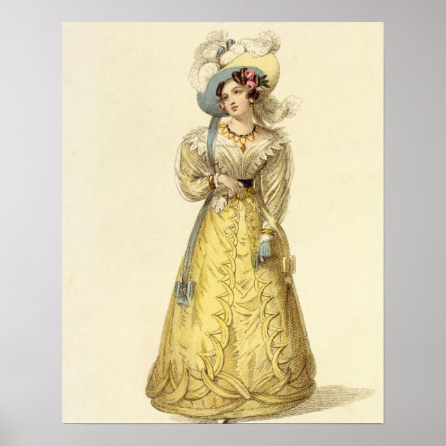 Affiches Carriage Costume, fashion plate from Ackermann's R (Devant)