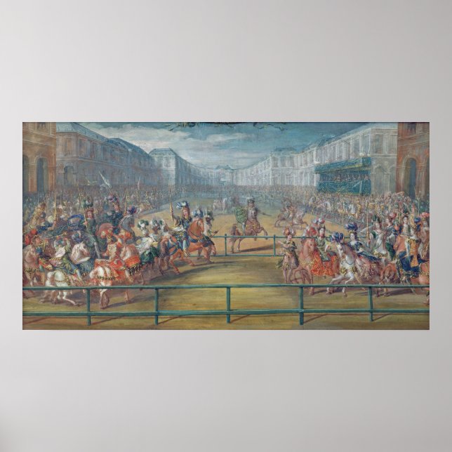Affiches Carrousel des Amazones en 1682 (Devant)