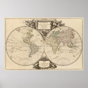 Affiches Carte 8 du monde