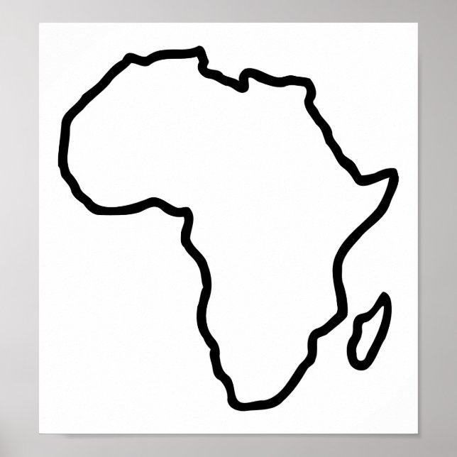 Affiches Carte Afrique (Devant)