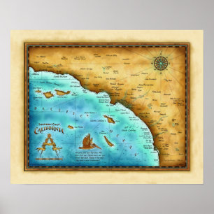 Affiches Carte ainsi. Calorie d'eau bleue
