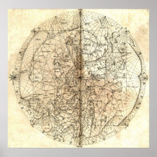 Affiches Carte antique du monde