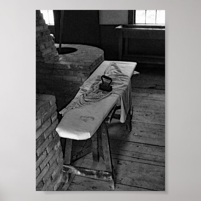 Affiches Carte Antique En Fer Photo Noir Et Blanc (Devant)