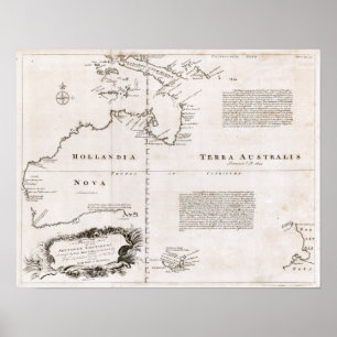 Affiches Carte Australie 1744