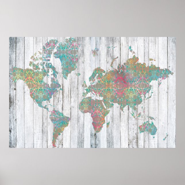 Affiches Carte Boho II (Devant)