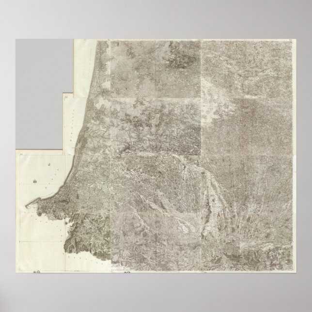 Affiches Carte composite de France 3 (Devant)