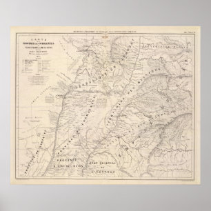 Affiches Carte, Corrientes Prov, Mission Terr