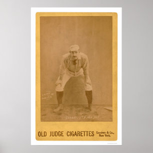 Affiches Carte de base-ball de Roger Connor 1889