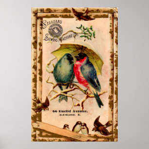 Affiches Carte de commerce victorienne Standard Sewing Mach