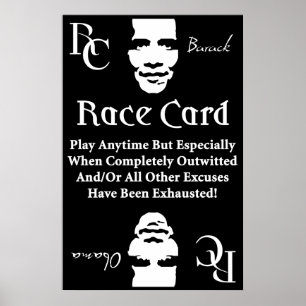 Affiches Carte de course Barack Obama