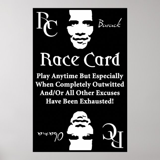 Affiches Carte de course Barack Obama (Devant)