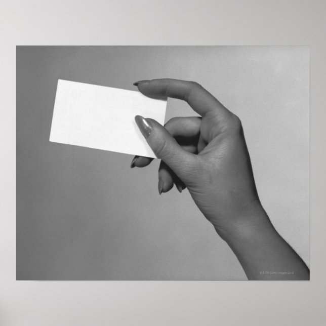 Affiches Carte de détention pour femme (Devant)