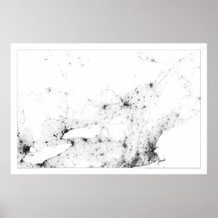 Affiches Carte de données du recensement de la ville du Can