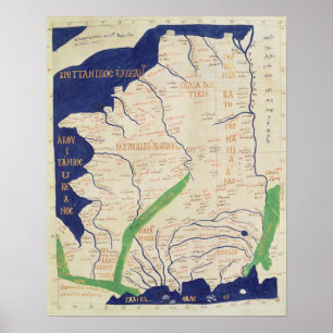 Affiches Carte de France, de 'Geographia'