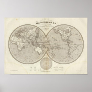 Affiches Carte de globe