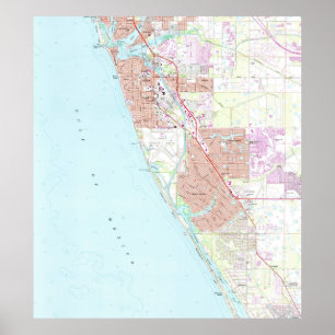 Affiches Carte de la Floride de Venise (1973)