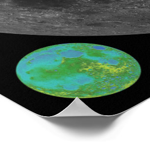 Affiches Carte de la lune haute résolution