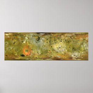 Affiches Carte de la lune Lo de Jupiter
