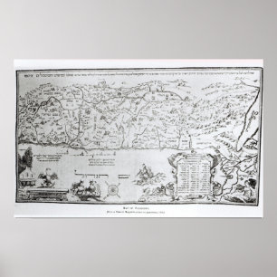 Affiches Carte de la Palestine, d'un Haggadah de pâque