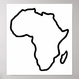 Affiches Carte de l'Afrique