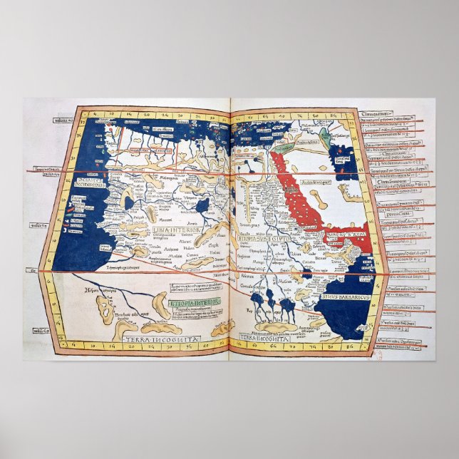 Affiches Carte de l'Afrique (Devant)