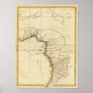 Affiches Carte de l'Afrique occidentale