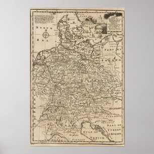 Affiches Carte de l'Allemagne
