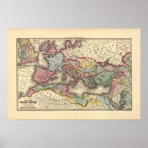 Affiches Carte de l'empire romain