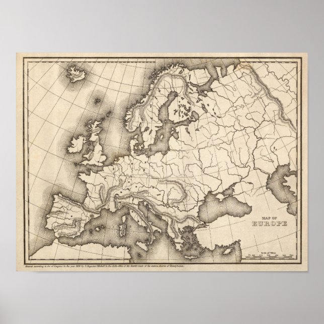 Affiches Carte de l'Europe (Devant)