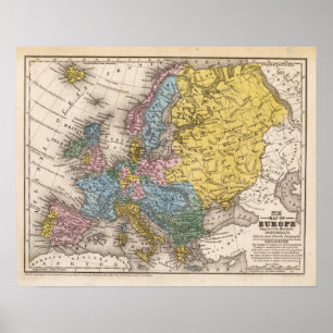 Affiches Carte de l'Europe 4