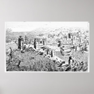 Affiches Carte de l'île de Rhodes