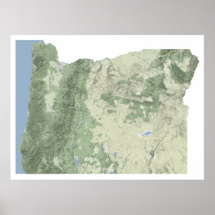 Affiches Carte de l'Orégon