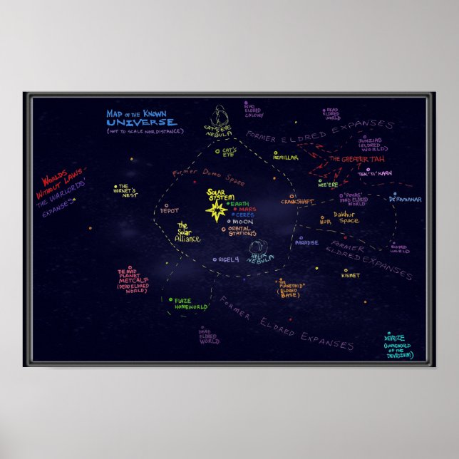 Affiches Carte de l'univers d'Alibi Jones (Devant)